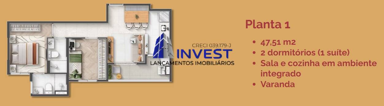 Apartamento, 2 quartos, 44 m² - Foto 10